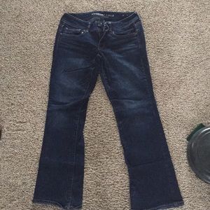 American Eagle Dark Wash Kick Boot Stretch Jeans